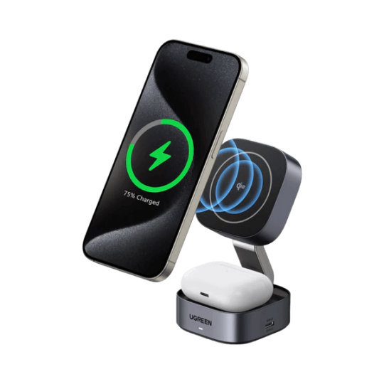 UGreen 2-in-1 Magnetic Wireless Charger (W702_35316)