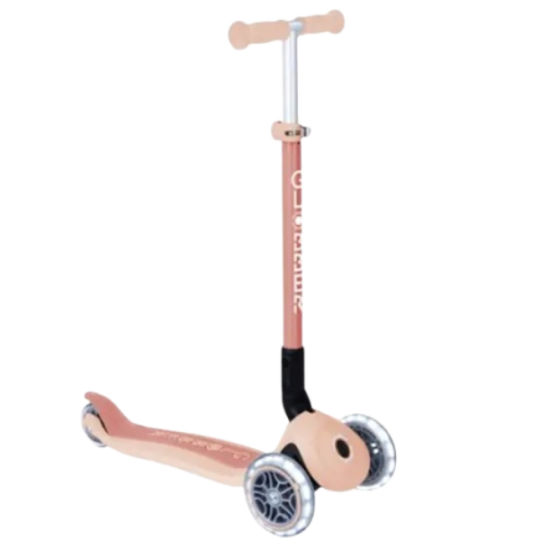 Globber JUNIOR FOLDABLE LIGHTS ECO PEACH WITH ANODIZED TBAR (692-506)