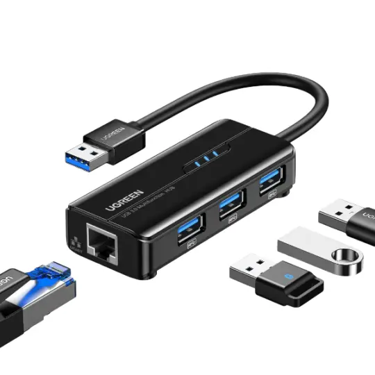 UGreen USB Hub with Gigabit Ethernet Adapter