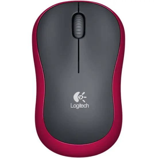 Logitech M185 Mouse Wireless Red