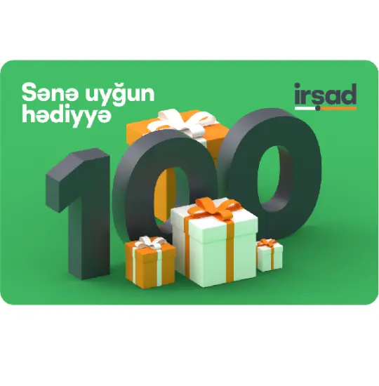 ŞadKart 100 AZN hədiyyə kartı