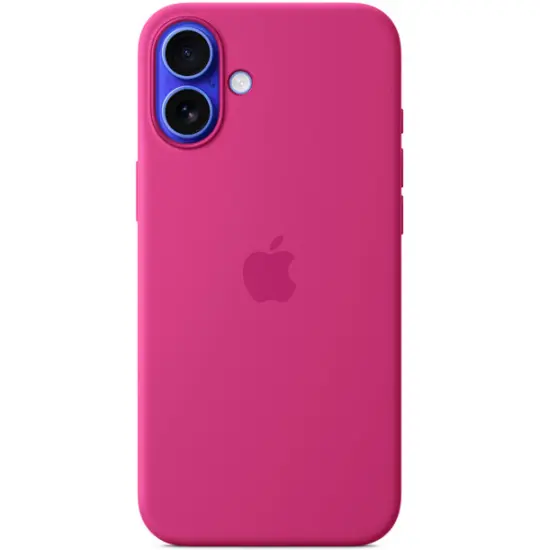 Apple Iphone 16 Plus case Silicone Case with MagSafe MYYE3ZM/A Fuchsia