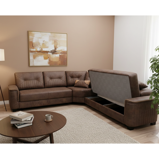 Divan SALOGLU Flamingo Künc 3+2, Tiger04/Tiger04