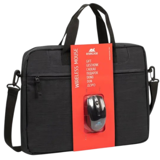 Riva Case 8038 + Wireless Mouse Bag 15,6 Black