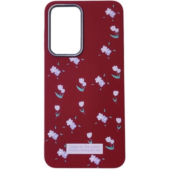 Samsung Galaxy A26 case Bordo&Violet Flowers