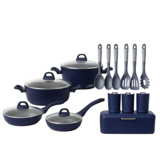 SHOSMAN QAZAN DƏSTİ 18 PARÇA GÖY QRANİT 5778