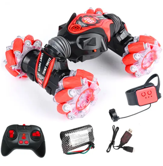 Car Twist Stunt Car Weishengda CV8818-86A Toys Watch Induction RC Red