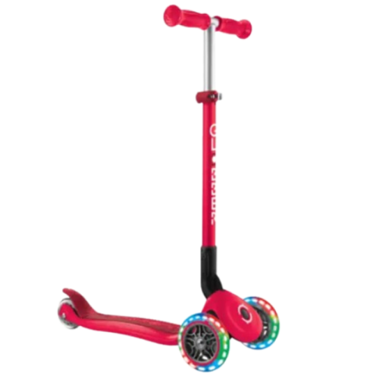 Globber PRIMO FOLDABLE LIGHTS RED (4897070184886)