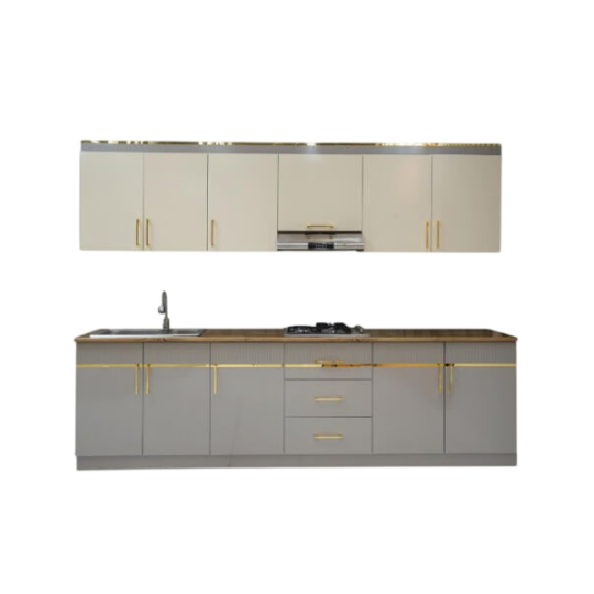 Alzzoni Vero mətbəx mebeli - Krem parlaq