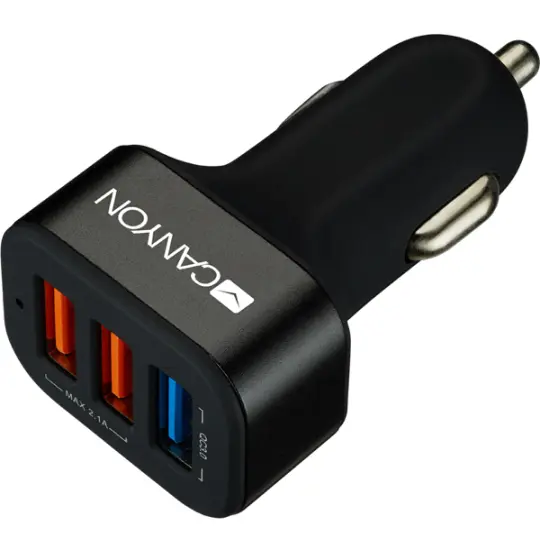 Canyon C-07 Quick Charger 3 Port CNE-CCA07B Black