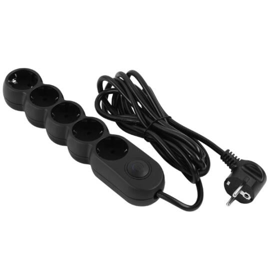 2E Power Socket 2E-U05VESM3BK Black