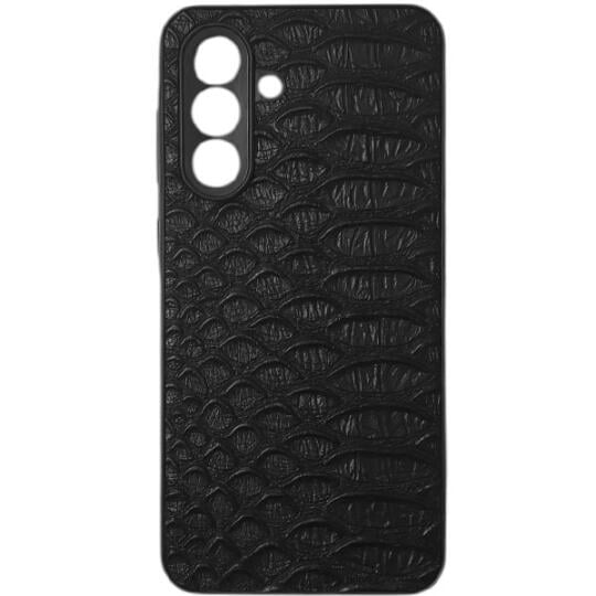 Samsung Galaxy A56 case Leather Crocodille Black