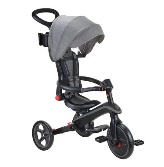 Globber EXPLORER TRIKE FOLDABLE 4 IN 1 BLACK GREY (732-120)