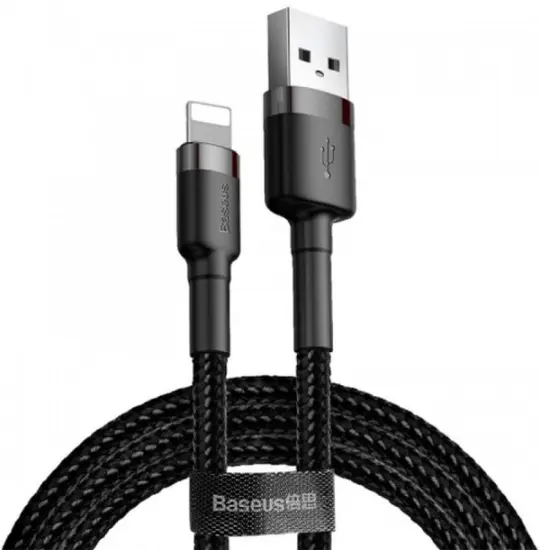 Baseus USB Iphone Cafule Cable USB to iP 1M CALKLF-BG1 Black