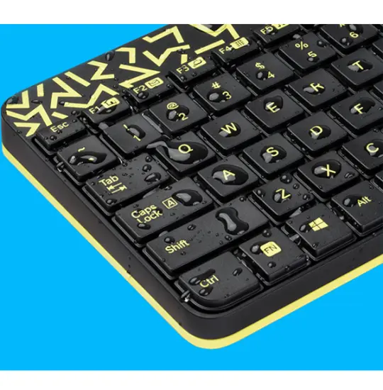 Logitech MK240 Nano Wireless Keyboard+Mouse Black&Yellow