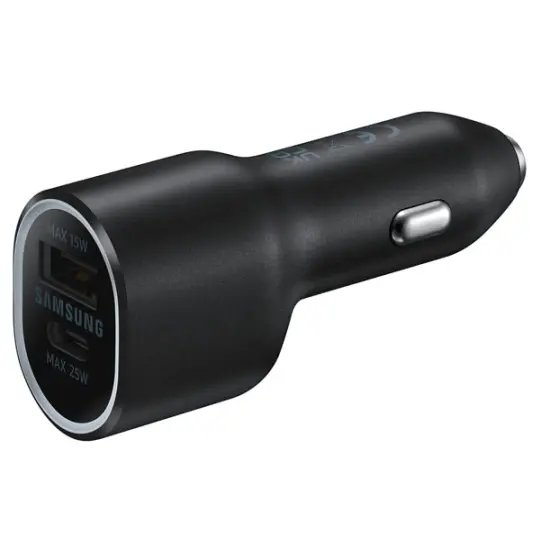 Samsung Super Fast Charger Connector Car Dual Port EP-L4020NBEGRU Black