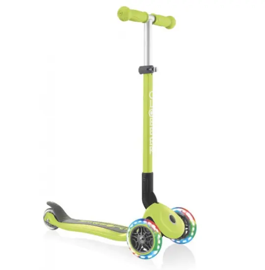 Globber PRIMO FOLDABLE LIGHTS LIME GRN (4897070184893)