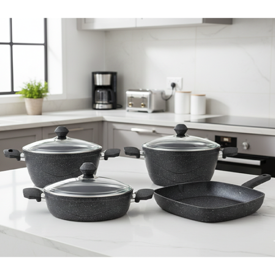 Martef Granit – 7 Parça, Gri