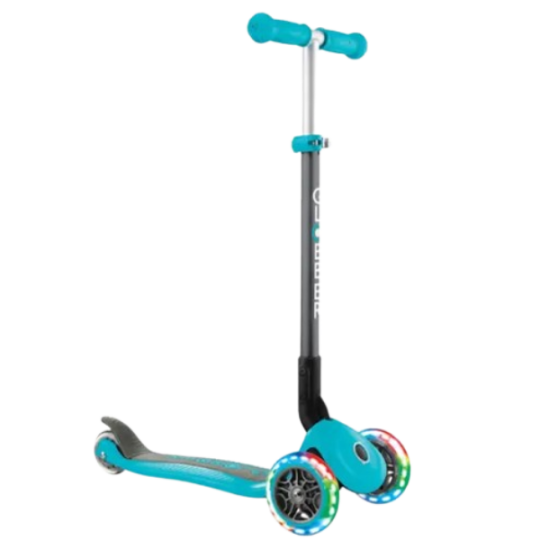Globber PRIMO FOLDABLE LIGHTS SKY BLUE (4897070184879)