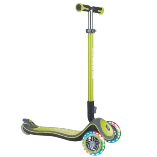 Globber ELITE DELUXE LIGHTS LIME GREEN (4897070184787)