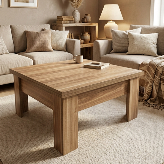 Журнальный стол TRANSFORMER ACIQ HARELI CEVİZ EMSO