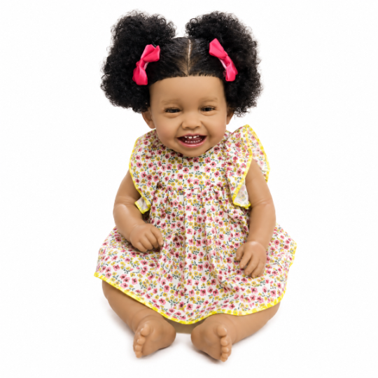 Toys Doll Yeez Wood JX299 Baby Dark Skinned & Сlothes Dresses