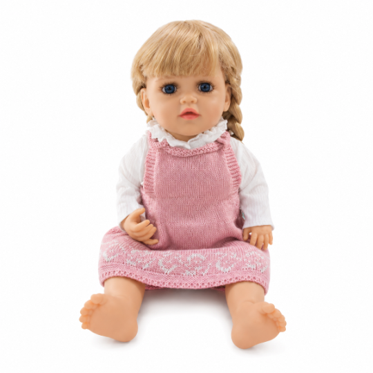 Doll For Love JX300 Сlothes Wool Dresses Powder Pink