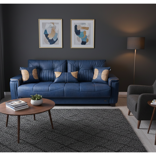 Диван SALOGLU Flamingo 3-yerli, Tiger07/Tiger03