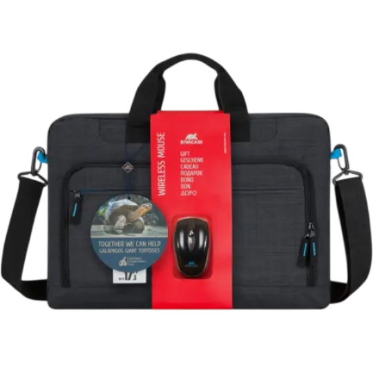 Riva Case 8058 + Wireless Mouse Bag 17,3 Black