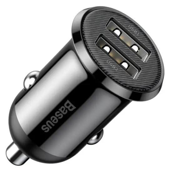 Baseus 2 Port Grain Pro CCALLP-01 Black