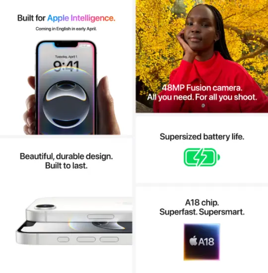 iPhone 16 128 GB Black (Outlet)