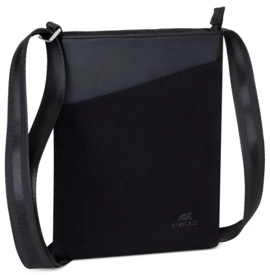 Riva Case 8509 Canvas Crossbody Bag 8 Black