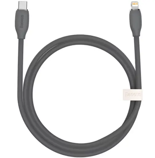 Baseus USB Iphone Jelly Liquid Silica Gel Fast Charging Data Cable Type-C to iP 20W CAGD020001 Black