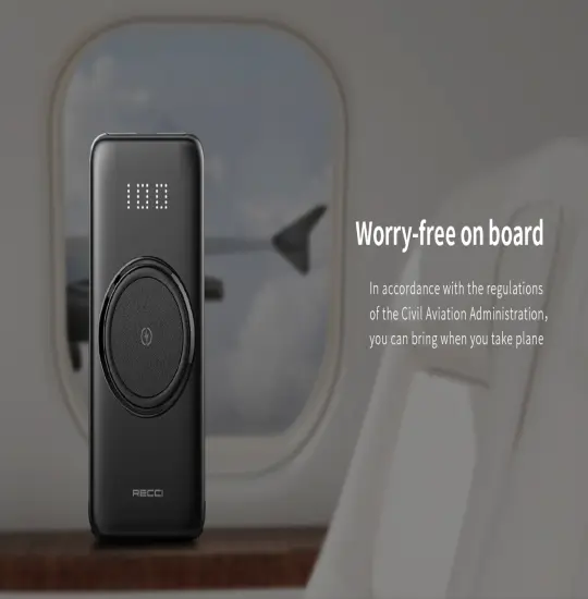 Recci Spirior Wireless  RPB-N28 10000 mAh Black
