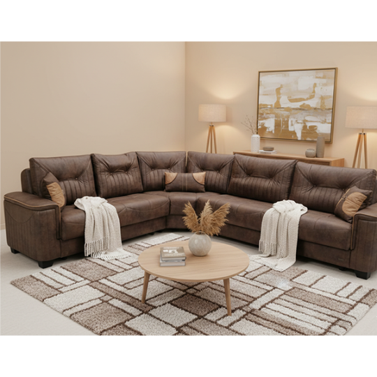 Divan SALOGLU Flamingo Künc 3+2, Tiger04/Tiger04