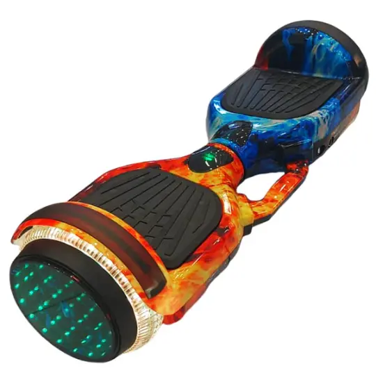SMART BALANCE WHEEL D1 HAND FIRE ORANGE BLUE 3D Light (X1DTS)