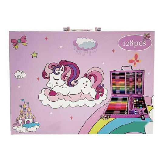 Toys Drawing Set in a case 128P Violet
