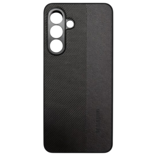 Samsung Galaxy A17 case Leather Carbon Samsung Vertical Black