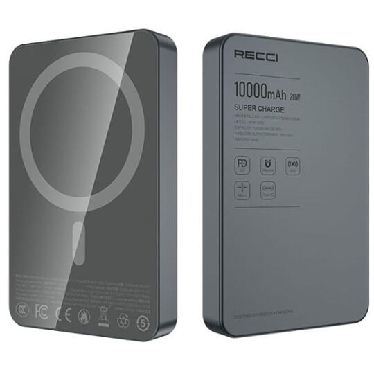 Recci RPB-W36 10000 mAh Dark Gray