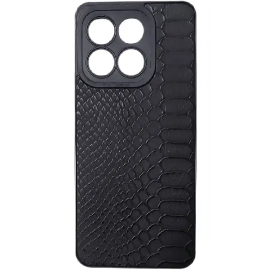 HONOR X6b case Leather Crocodille Black