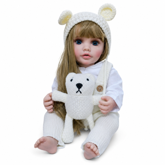 Toys Doll Premium Edition JX88 Сlothes Wool Overalls White