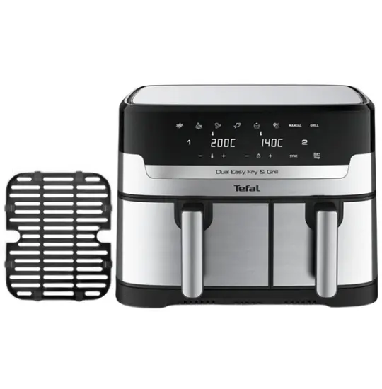 TEFAL Easy Fry & Grill Dual Basket Yağsız Air Fryer 8.3 Lt (EY905D10) (1510002423)