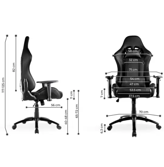 2E Gaming Chair 2E-GC-OGA-BKRGB Ogama Black&Mix Color