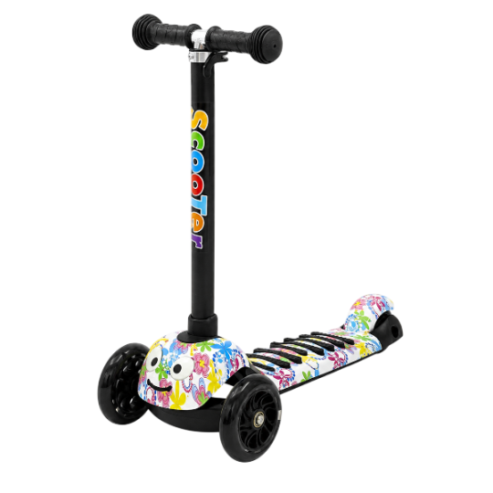 Scooter LH01 White Graphic Flowers