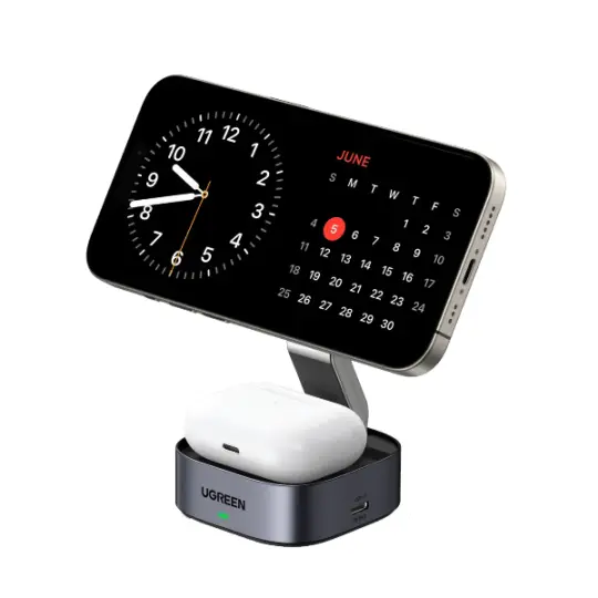 UGreen 2-in-1 Magnetic Wireless Charger (W526_35278)