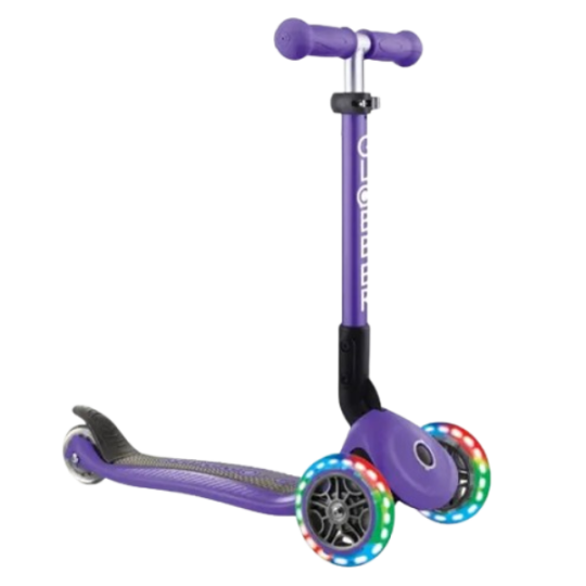 Globber JUNIOR FOLDABLE LIGHTS VIOLET WITH ANODIZED TBAR (437-103)