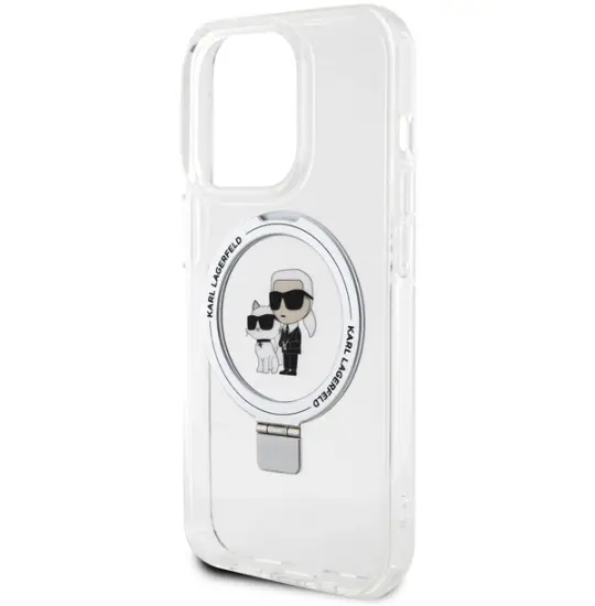 IPhone 15 Pro Max case Silicone Karl Lagerfeld Clear&Silver