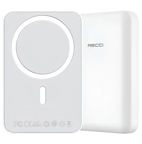 Recci Magnetic RPB-W09 Wireless 10000 mAh White