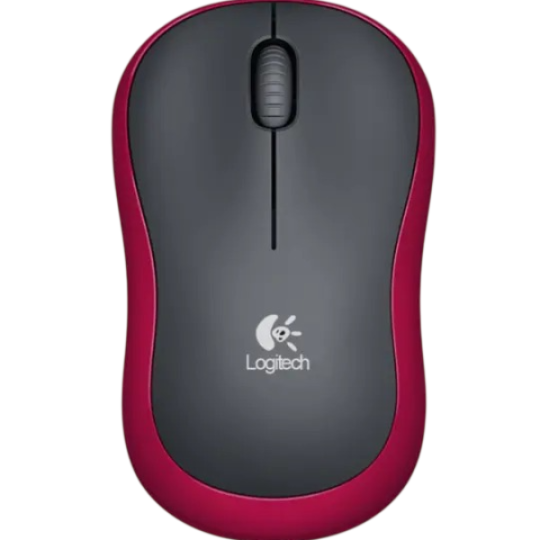 Logitech M185 Mouse Wireless Red