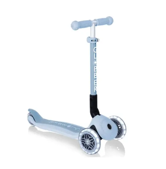 Globber JUNIOR FOLDABLE LIGHTS ECO BLUEBERRY WITH ANODIZED TBAR (692-501)